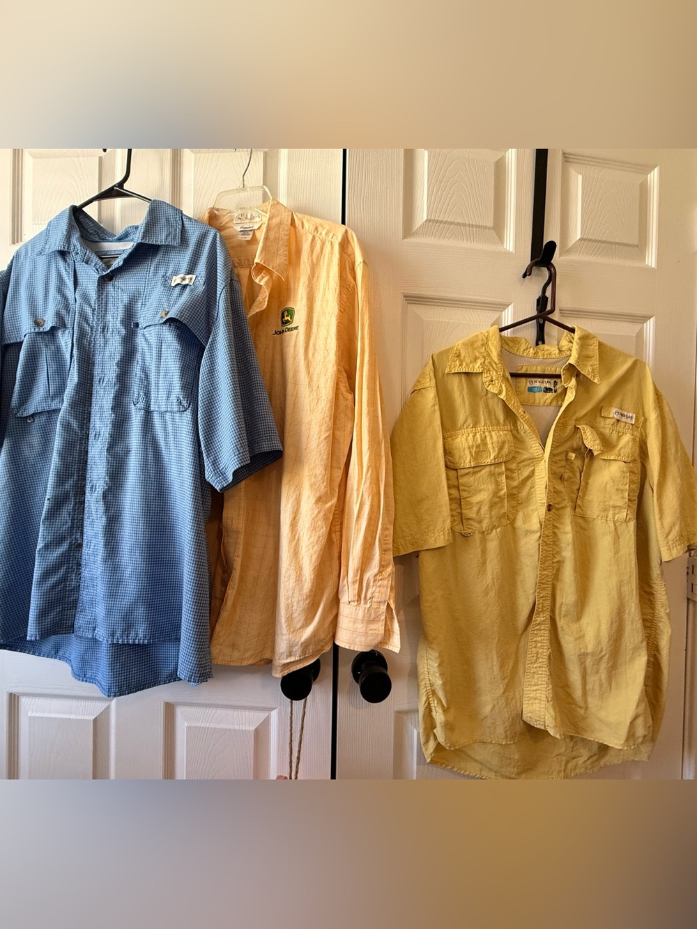 Men’s Large Fishing/Outdoor Shirts Bundle – Magellan + John Deere – 3 Shirts
